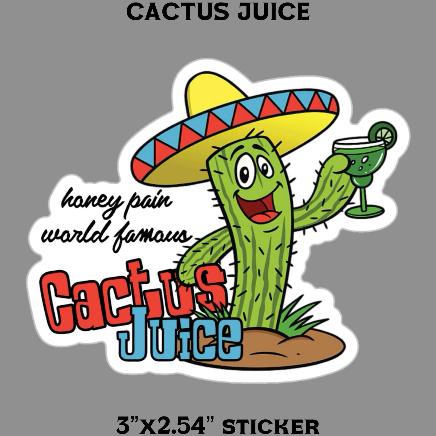 Cactus Juice Sticker