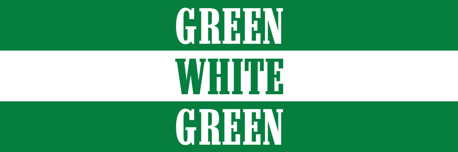 *GREEN/WHITE/GREEN