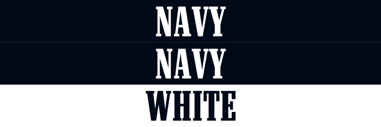 *NAVY/NAVY/WHITE