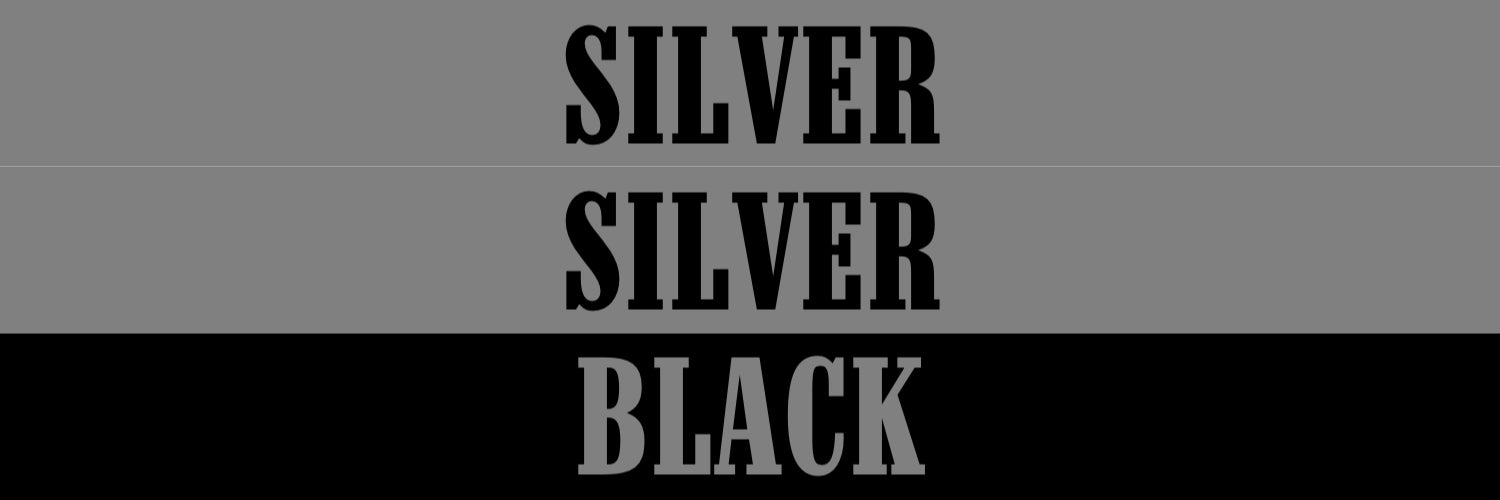 *SILVER/SILVER/BLACK